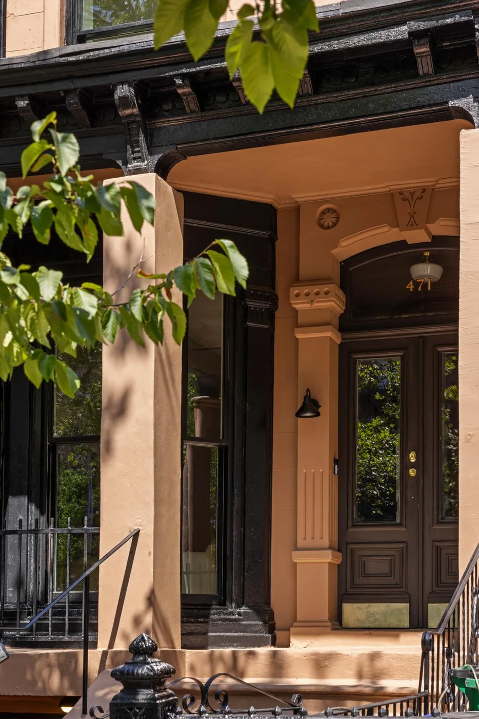 Refined residential entry door